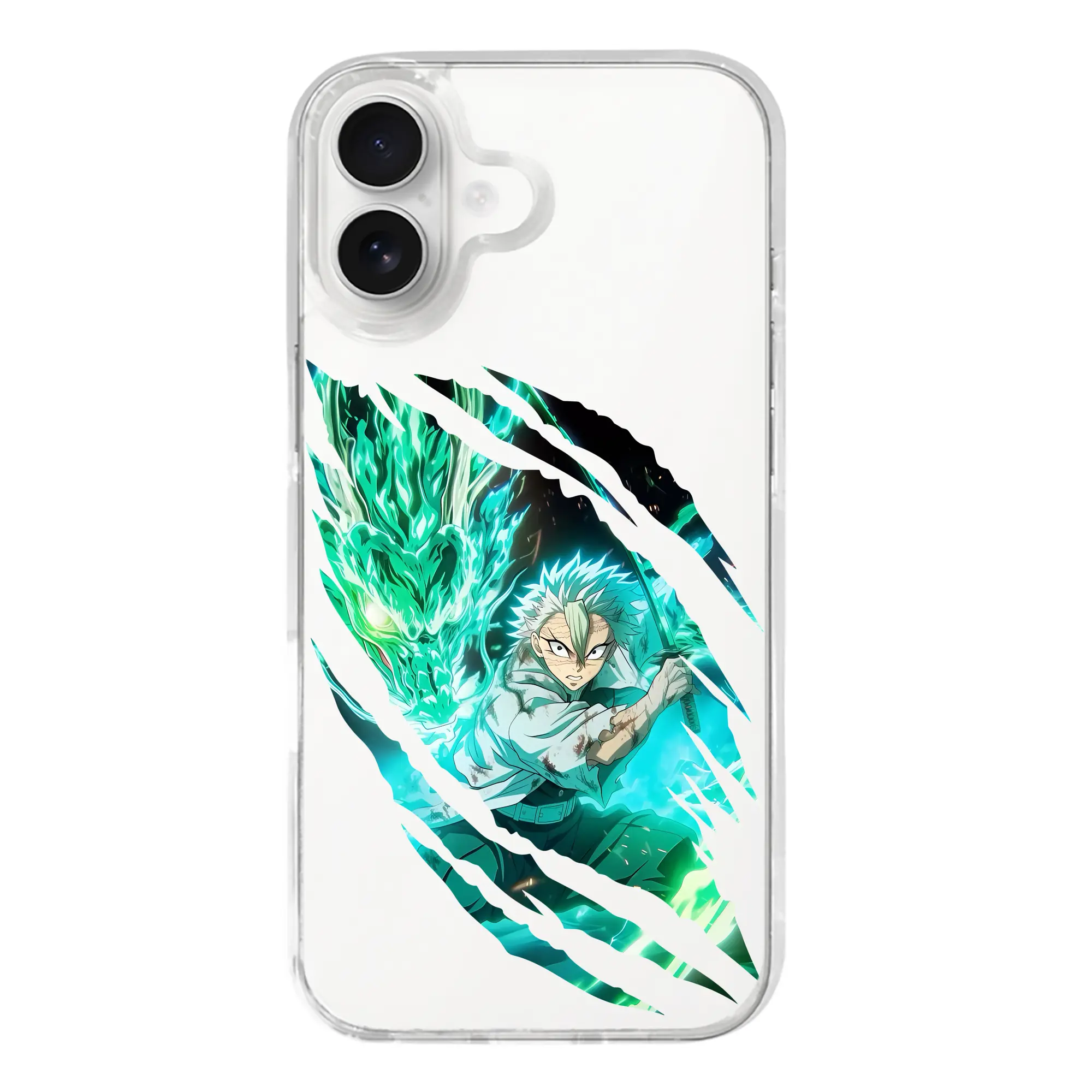 鬼滅の刃 グッズ,不死川 実弥 - iPhone 17シリーズ 透明スマホケース – 薄型・耐衝撃・精密フィット保護カバー